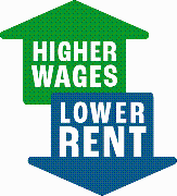 Higher Wages, Lower Rent Alliance Logo